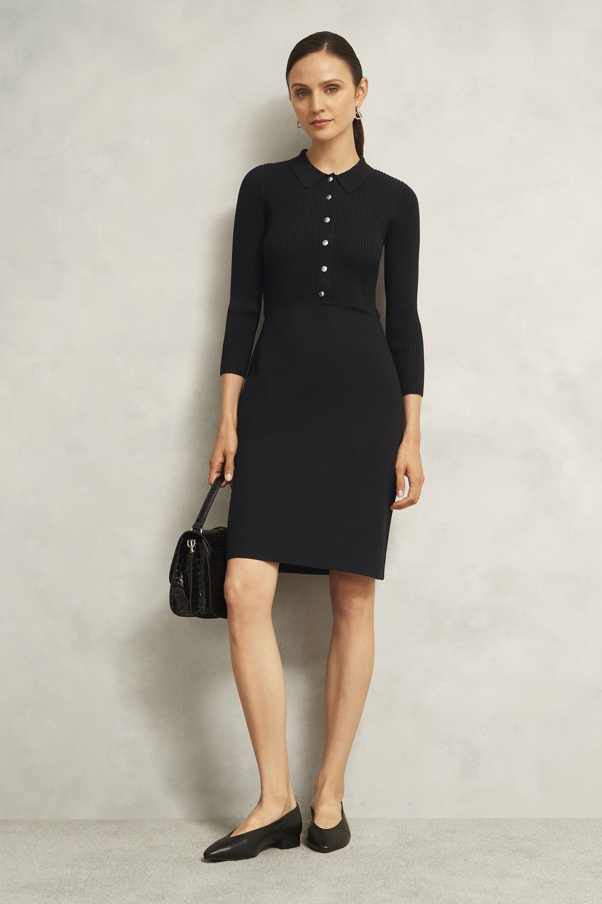 Hobbs London Hobbs London Women's Blanche Knitted Dress in Black - 3