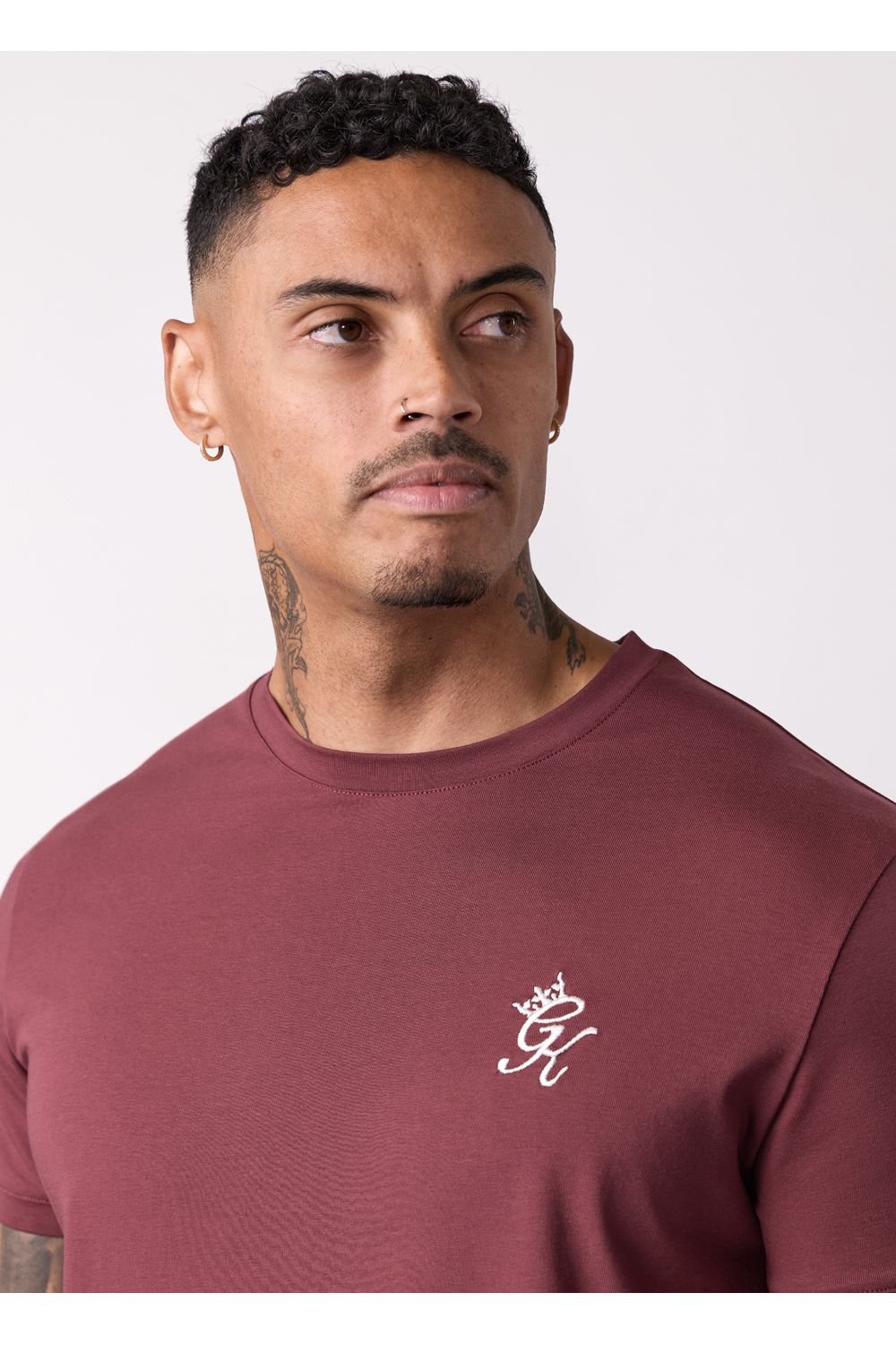Gym King GYM KING Men's Fundamental Jersey Tee Burgundy - 3