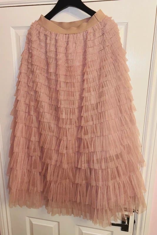 ASOS ASOS rose pink tulle rara maxi cute statement festival holiday party 12-14 same day post