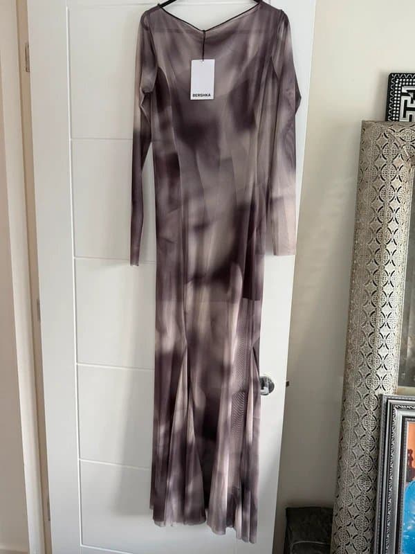 Bershka Bershka Mesh Tulle Long Dress