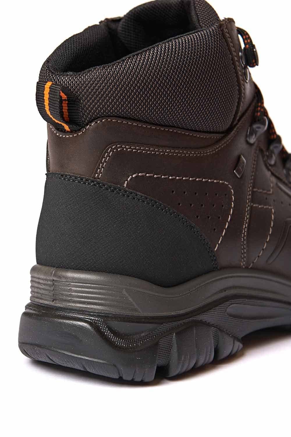 Moshulu Moshulu Men's 'Backstops' Water-Resistant Leather Boots in Brown - 4