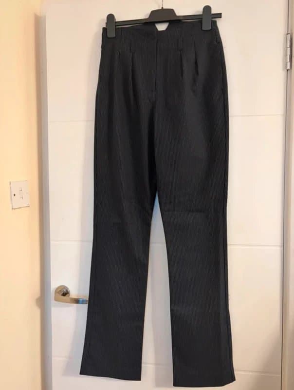 Topshop Topshop Navy Pinstripe Trousers – Size 8 - Very Good Condition