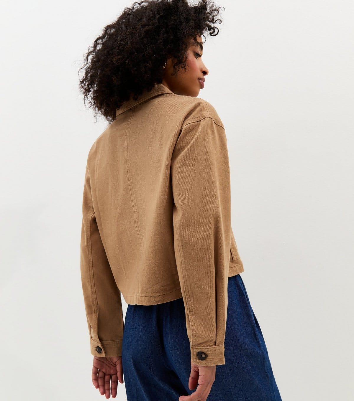 New Look Women's Tan Flap Pocket Cotton Shacket New Look - 4