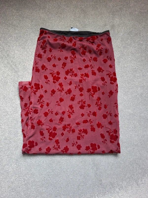 ASOS Asos floral mesh maxi skirt