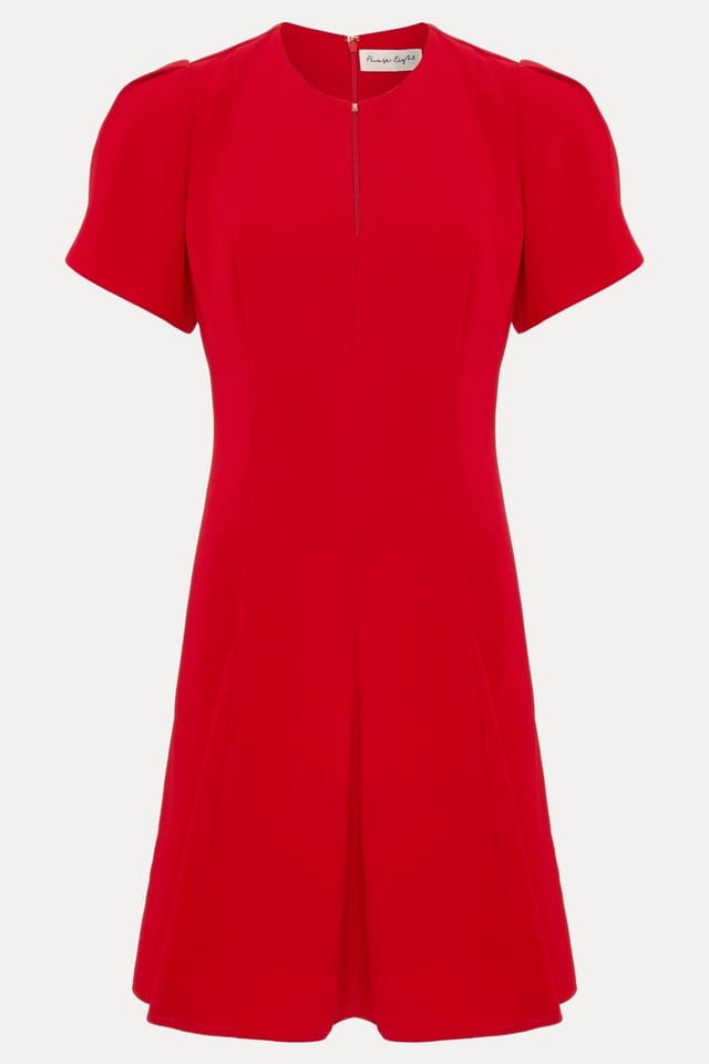 Phase Eight Phase Eight Women's Elia Fit-Flare Mini Dress in Red - 2