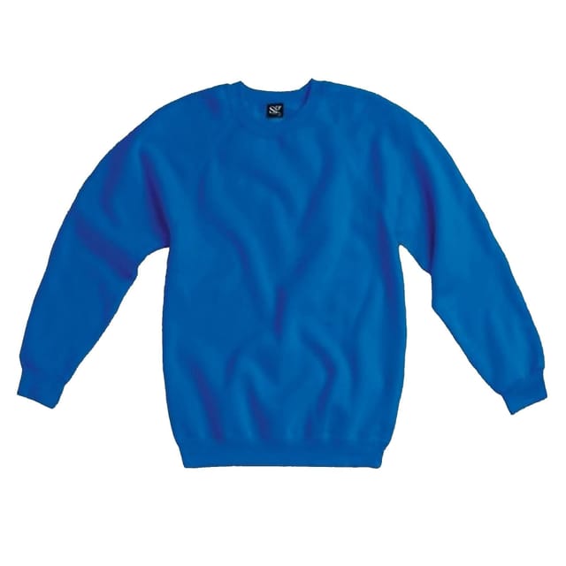 SG SG Men's Raglan Sleeve Crew Neck Sweatshirt in Royal - 2