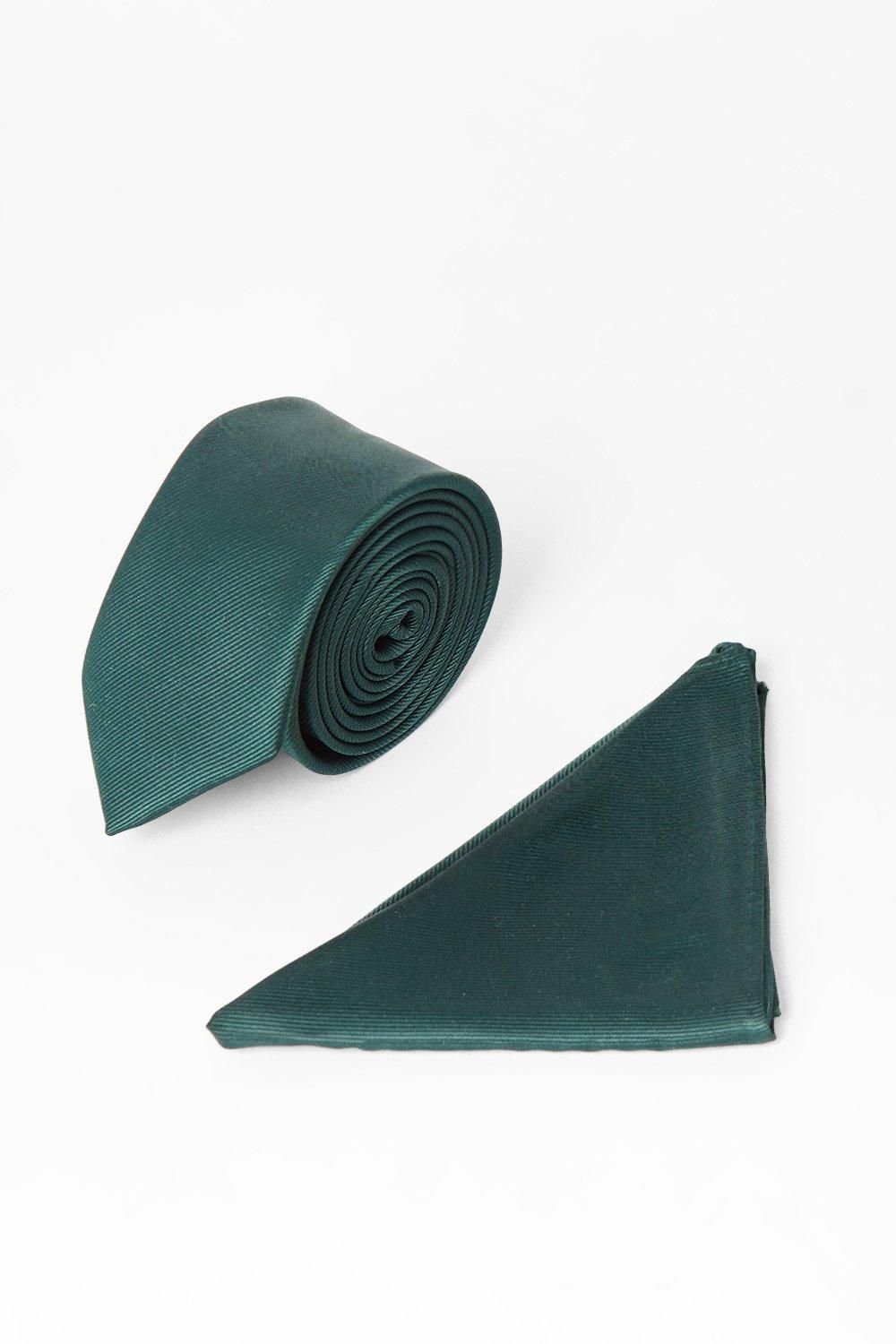 Burton Burton Men's Emerald Tie & Pocket Square - 2