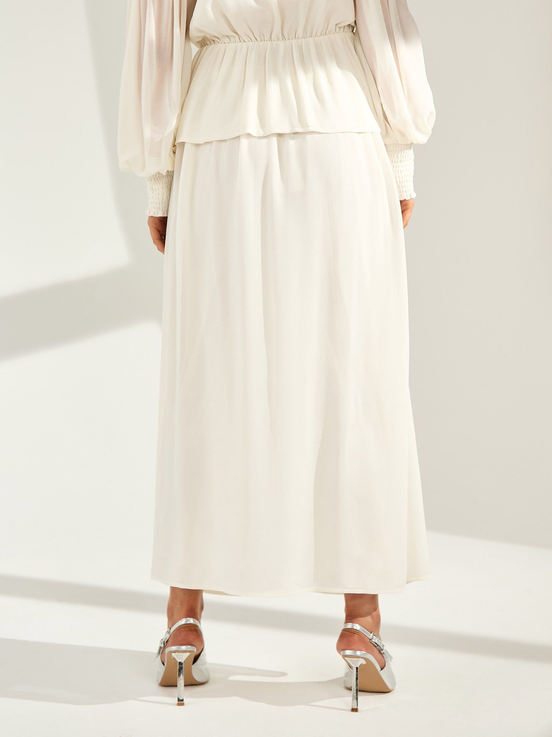 GWD by GEORGE W. DAVIES GWD by GEORGE W. DAVIES Women's GWD Floral embellished Sparda Skirt Cream - 3