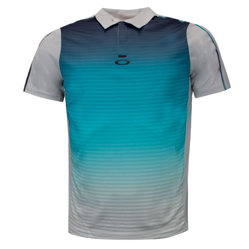 Oakley Oakley Men's Engineered Polo Bubba Colourblock T-Shirt in Grey - 1