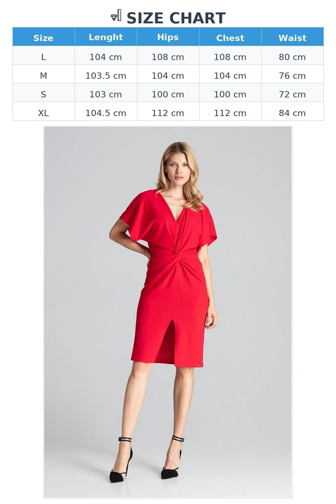 Love Lace Love Lace Women's Red Kimono Sleeve Envelope Midi Dress - 4