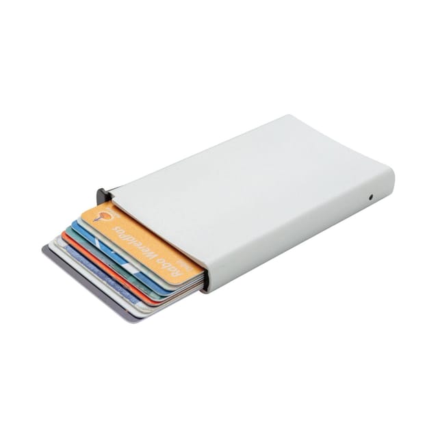 XD Design XD Design Men's Standard Aluminium RFID Blocking Card Holder in Silver - 2