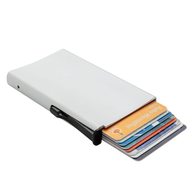 XD Design XD Design Men's Standard Aluminium RFID Blocking Card Holder in Silver - 3