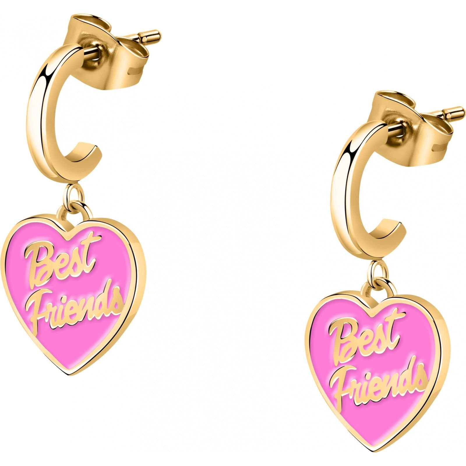 Chiara Ferragni Chiara Ferragni Gold Best Friends Heart Earrings