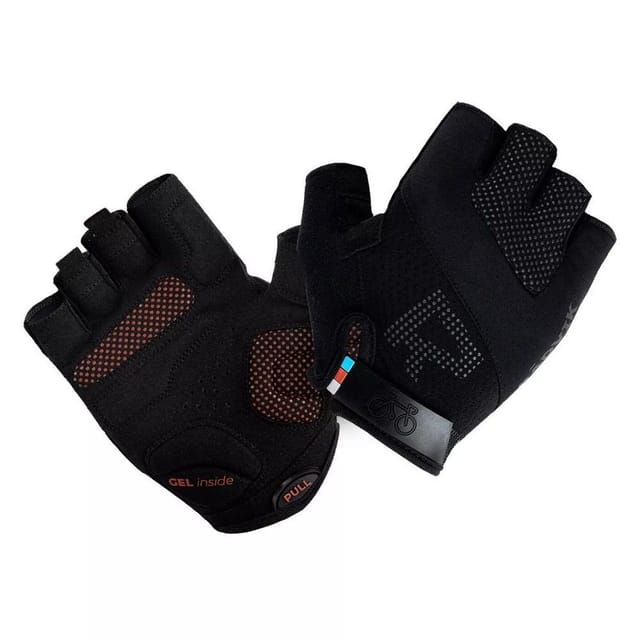 Radvik Radvik Men's Blast Logo Fingerless Gloves in Black - 3