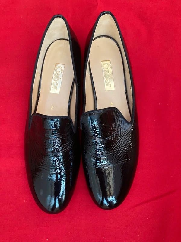 Gabor Gabor Leather Patent Loafers Size 8