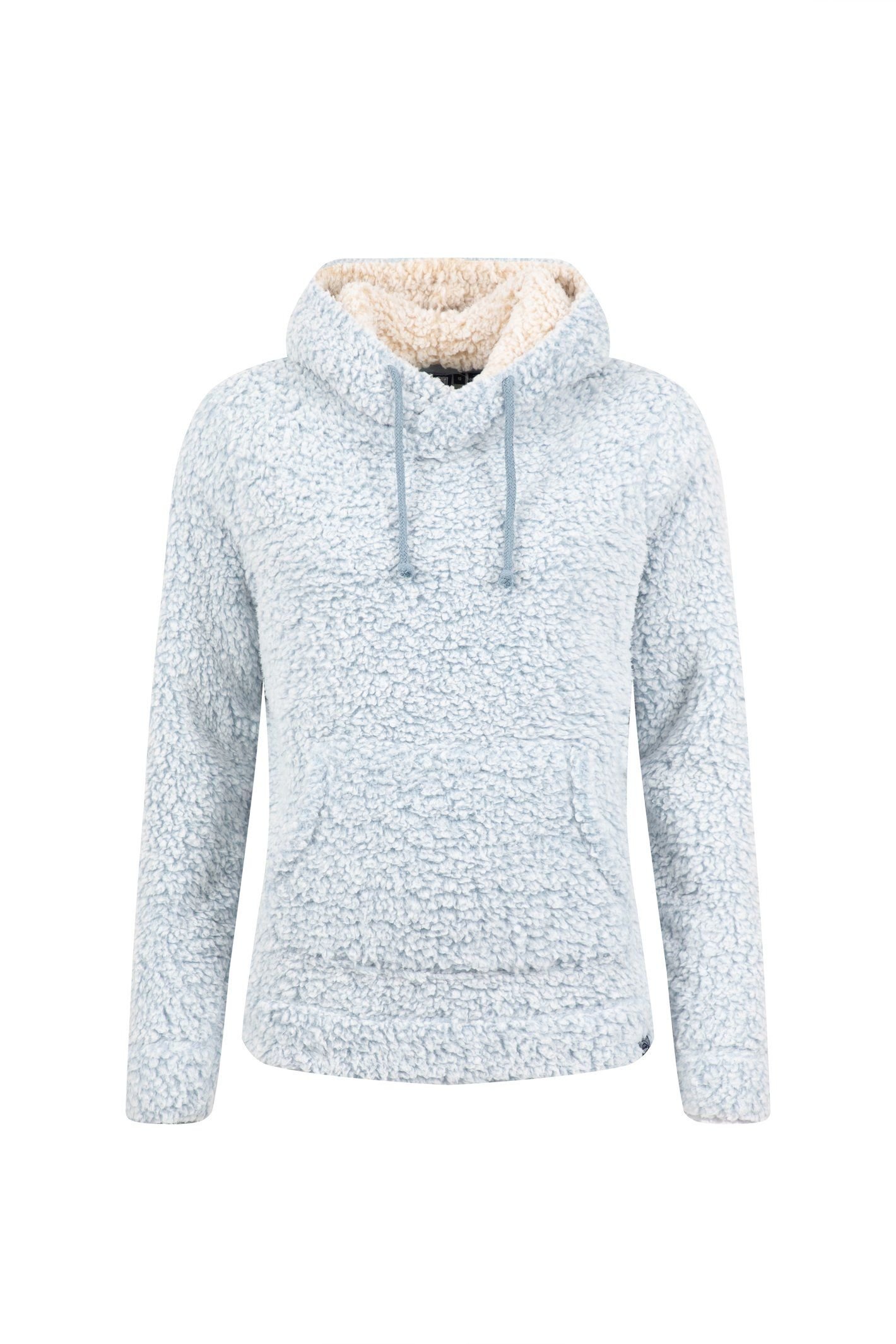 Weird Fish Weird Fish Women's Yara Cosy Fleece Hoodie in Light Blue - 2