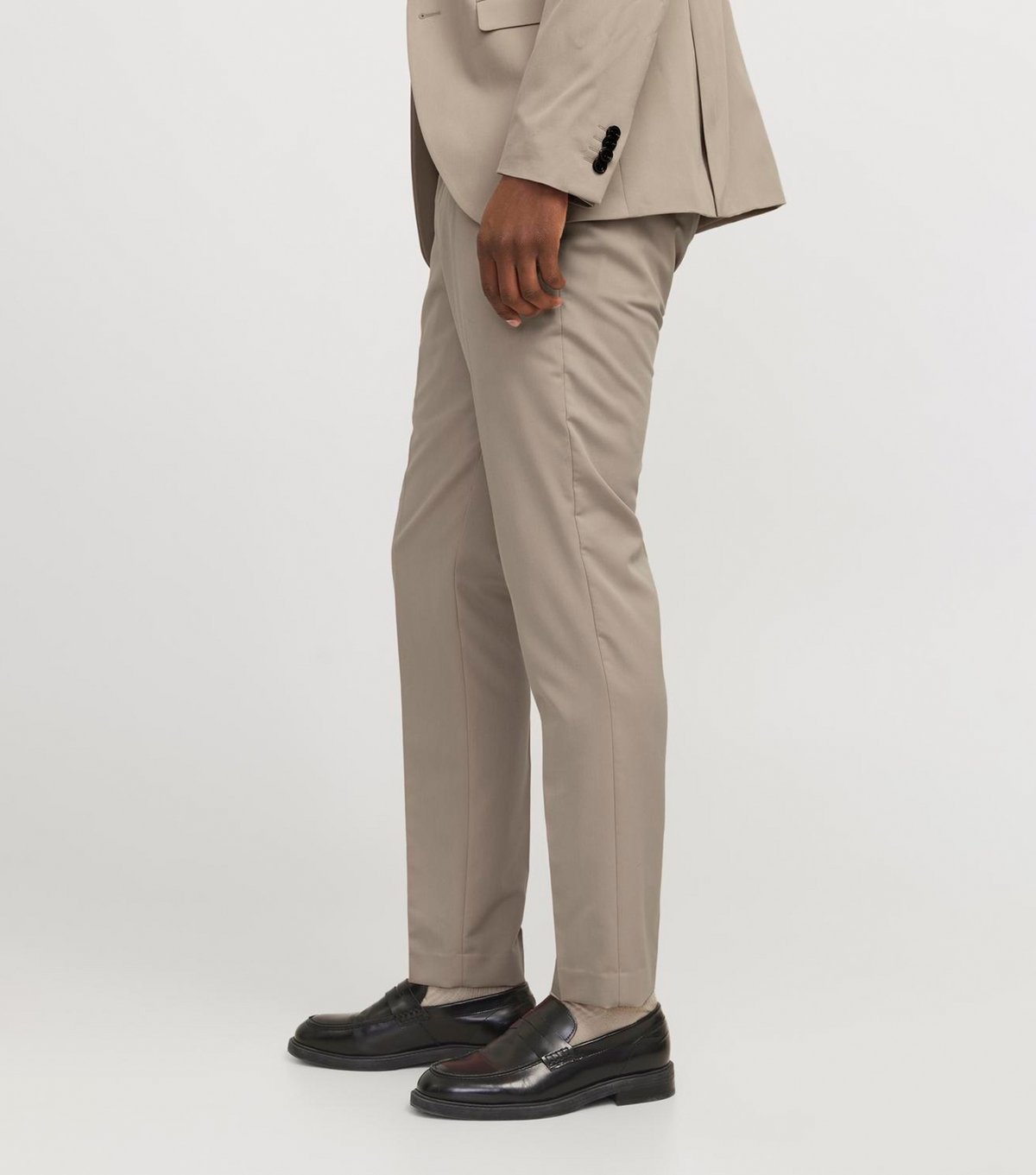 jack & jones Men's Cream Slim Fit Suit Trousers Jack & Jones New Look - 3