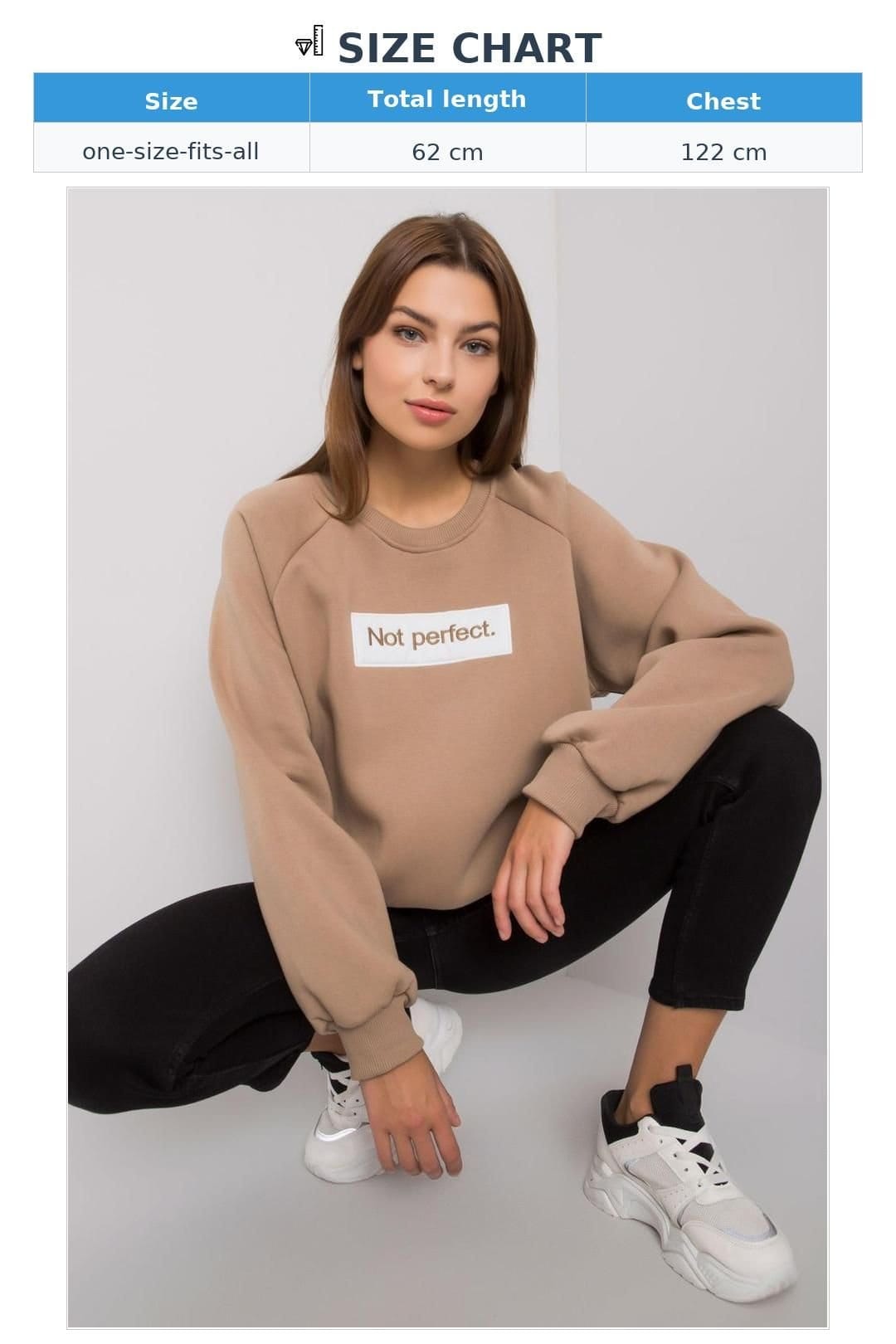 Love Lace Love Lace Women's Cotton Crew Neck Sweatshirt Long Sleeve Everyday Wear in Beige - 4
