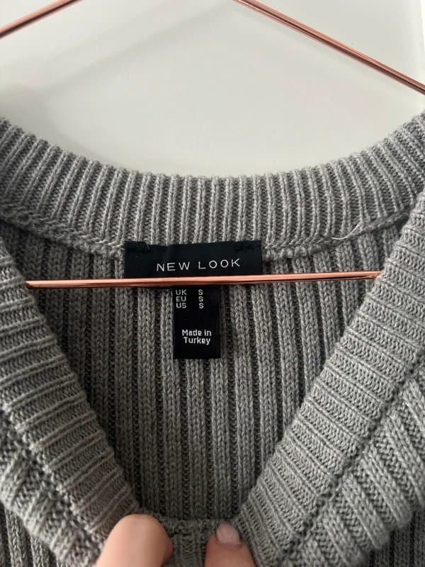 New Look Grey Long Soft Knit Jumper Vest