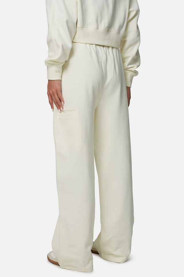 Good For Nothing Good For Nothing Women's Baggy Fit Jogger with Embroidered Logo in Cream - 2