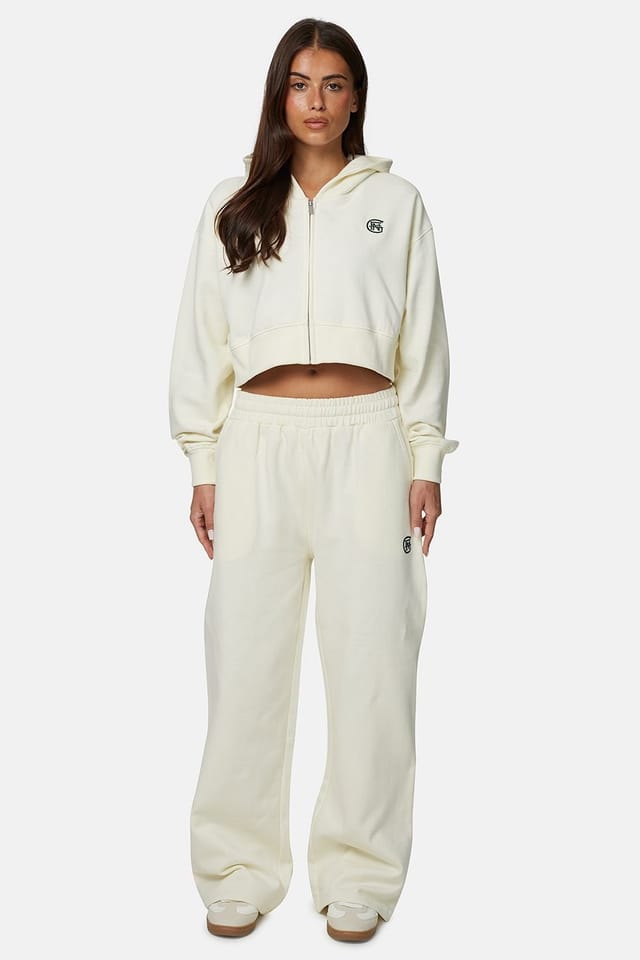 Good For Nothing Good For Nothing Women's Baggy Fit Jogger with Embroidered Logo in Cream - 3