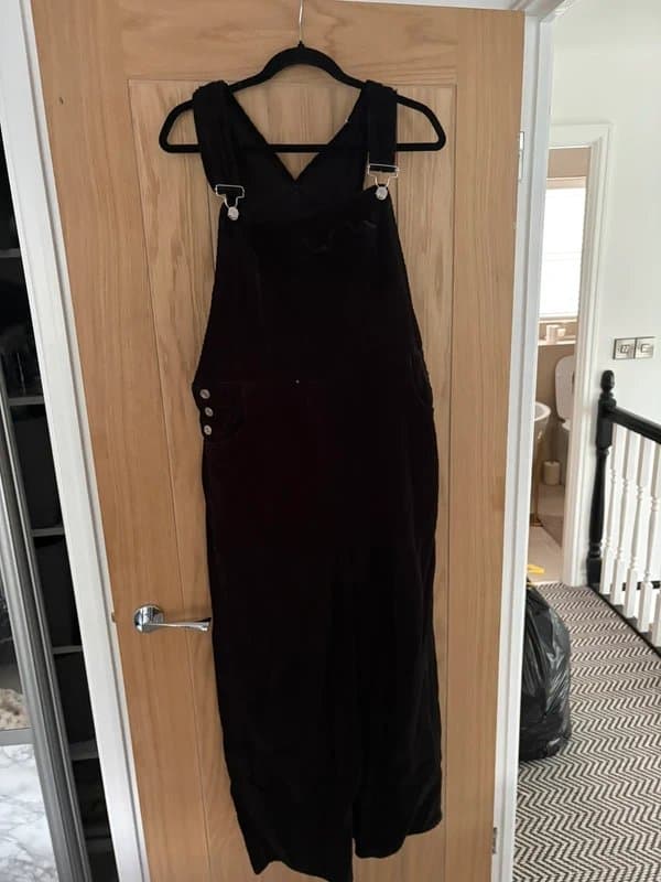 ASOS Black Cord Dungarees