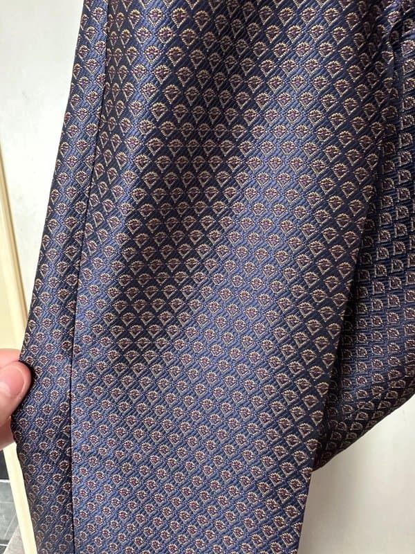 ASOS ASOS design Slim pyjamas suit trousers in geo jacquard navy W32 L32