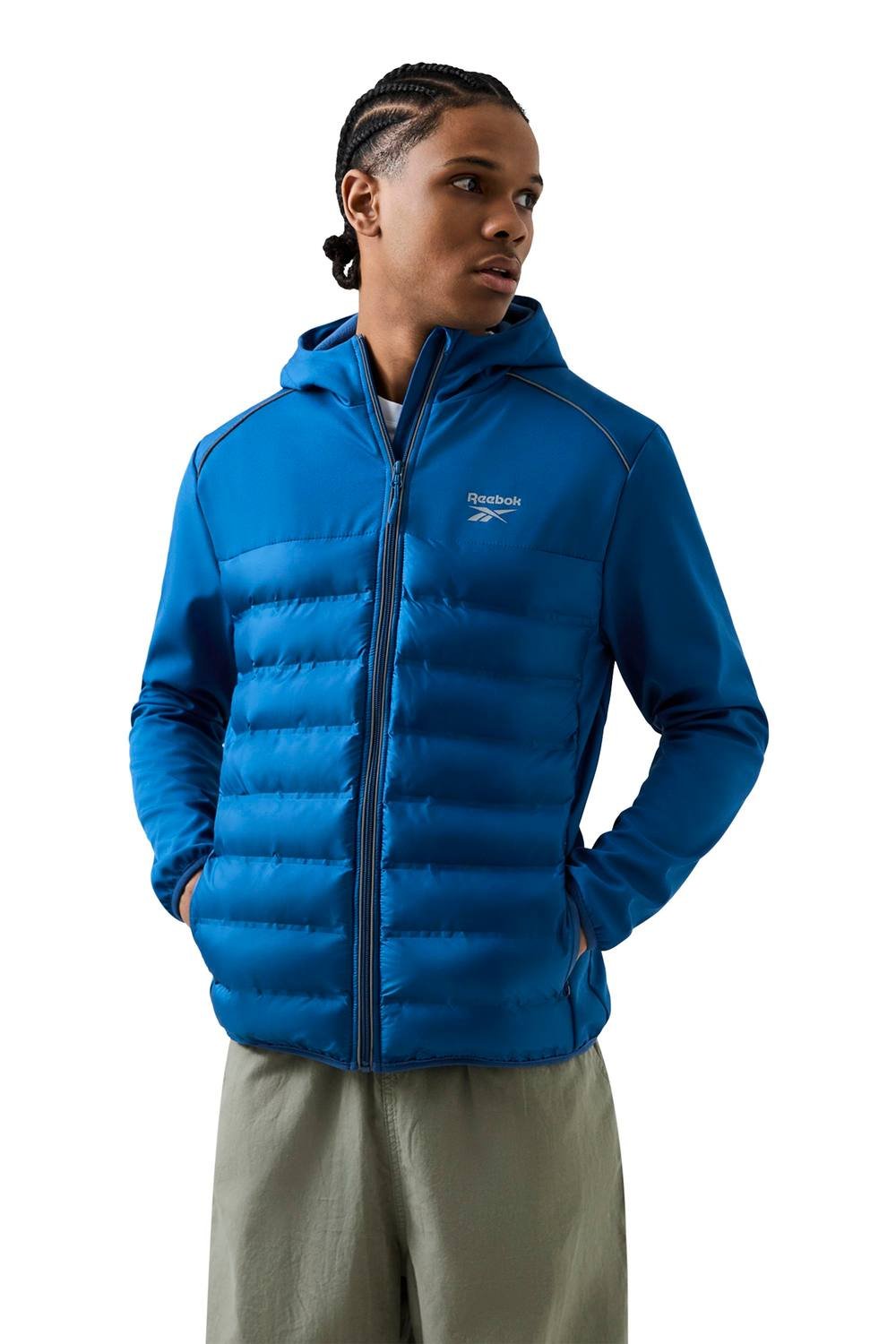 Reebok Reebok Men's Herston Hybrid Jacket in Blue - 3