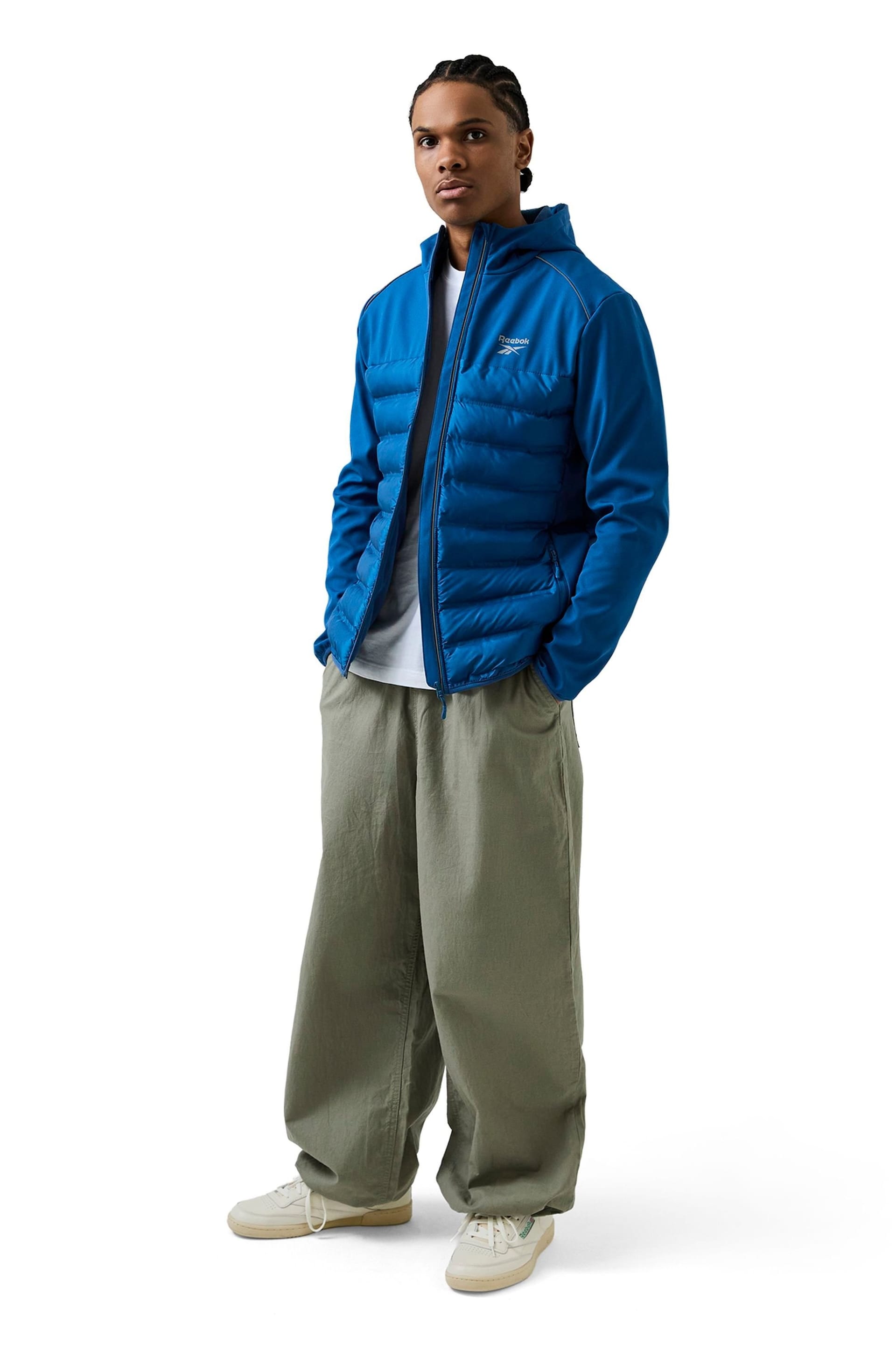 Reebok Reebok Men's Herston Hybrid Jacket in Blue - 4
