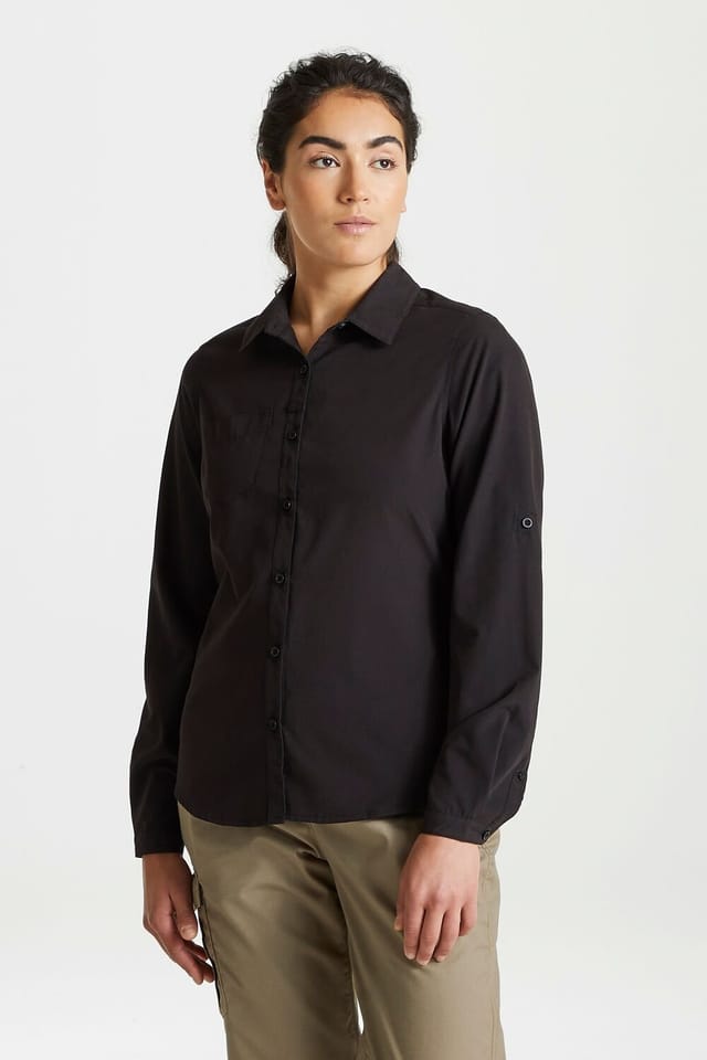Craghoppers Craghoppers Women's 'Expert Kiwi' Long Sleeved Shirt in Black - 2