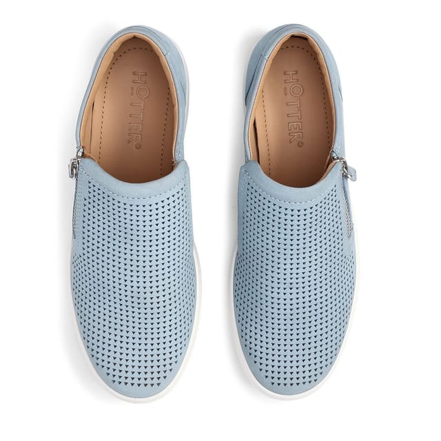 Hotter Hotter Women's Extra Wide 'Daisy' Deck Shoes in Pale Blue - 3