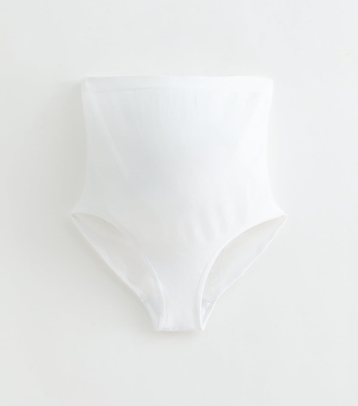 New Look Women's Maternity White High Waist Over Bump Briefs New Look