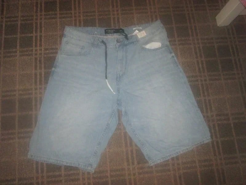Tom Tailor Tom TaIlor Men's shorts Size L W36" Bermuda cropped Jorts mid-rise Vintage denim - 1