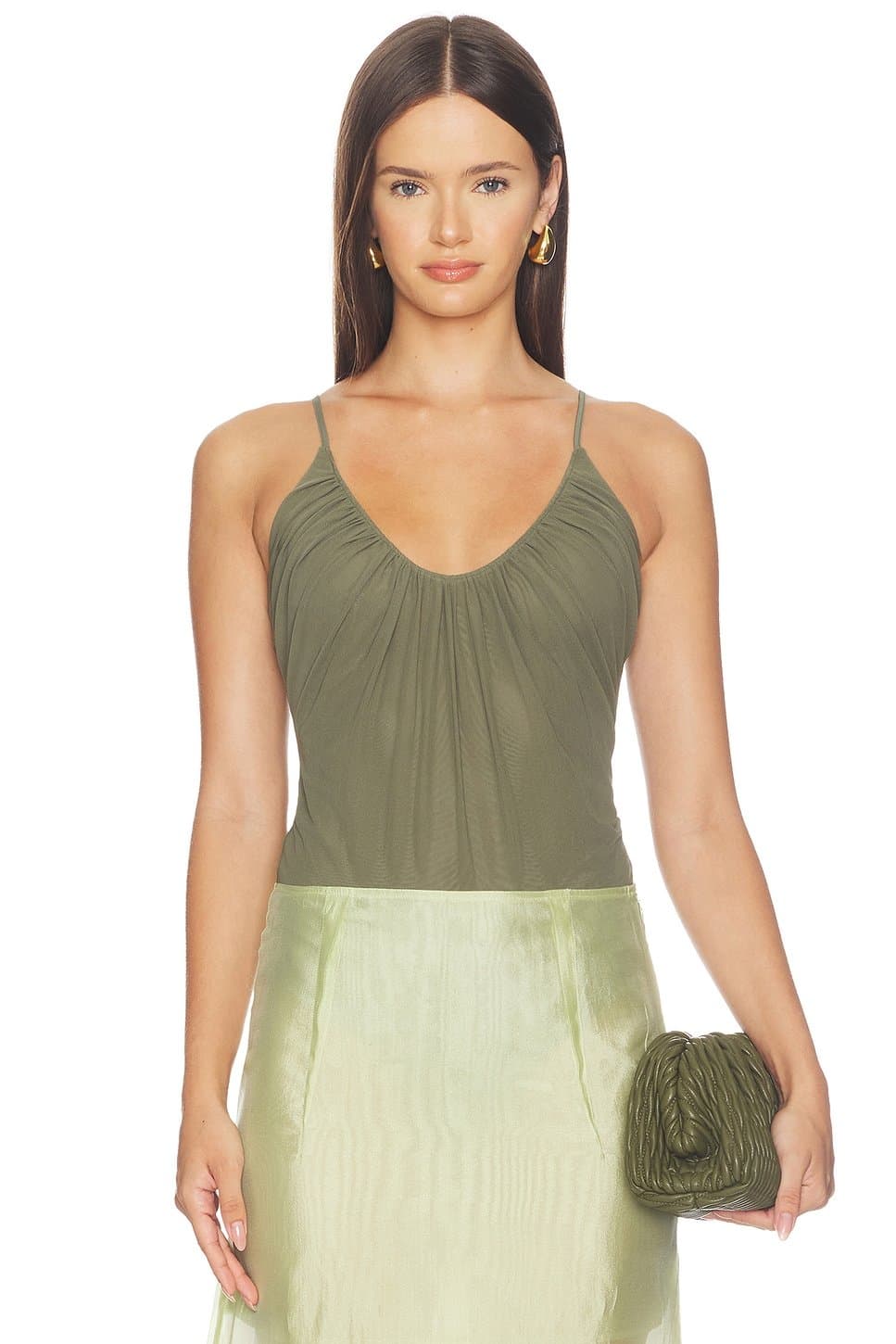 revolve Gelina Ruched Bodysuit