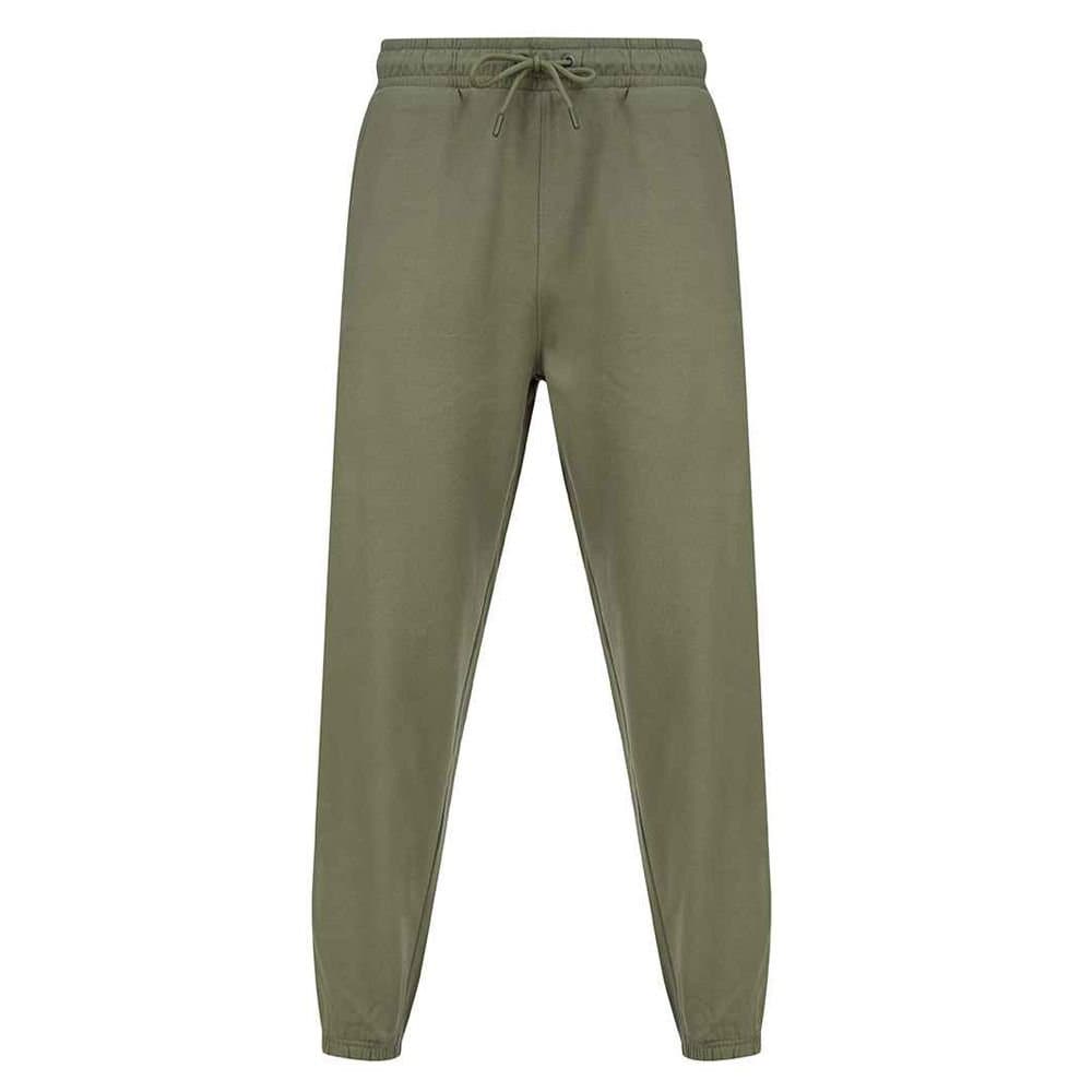 SF Men SF Men Men's Fashion Cuffed Jogging Bottoms in Khaki