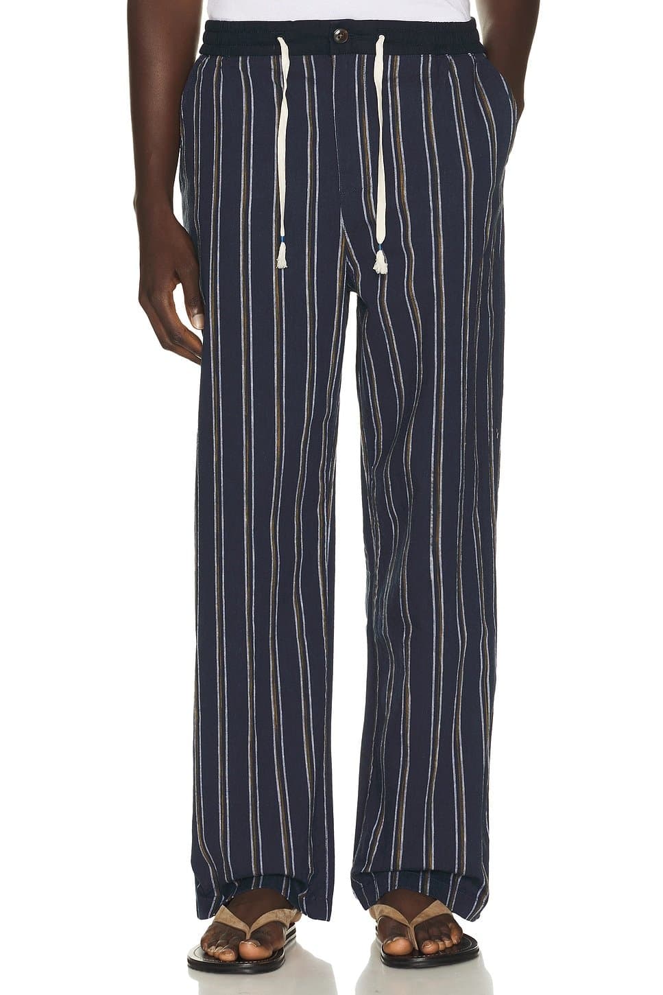revolve Otis Striped Linen Blend Straight Fit Jogger
