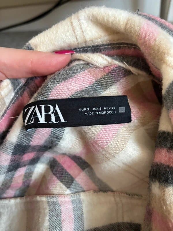 Zara Zara over sized chequered jacket