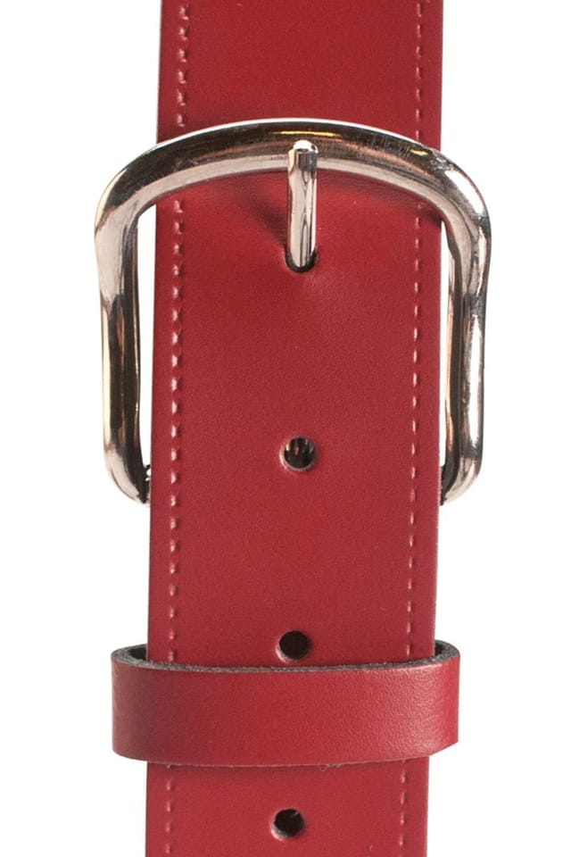 Hawkdale Hawkdale Men's 1.25" Genuine Leather Belt in Red - 2