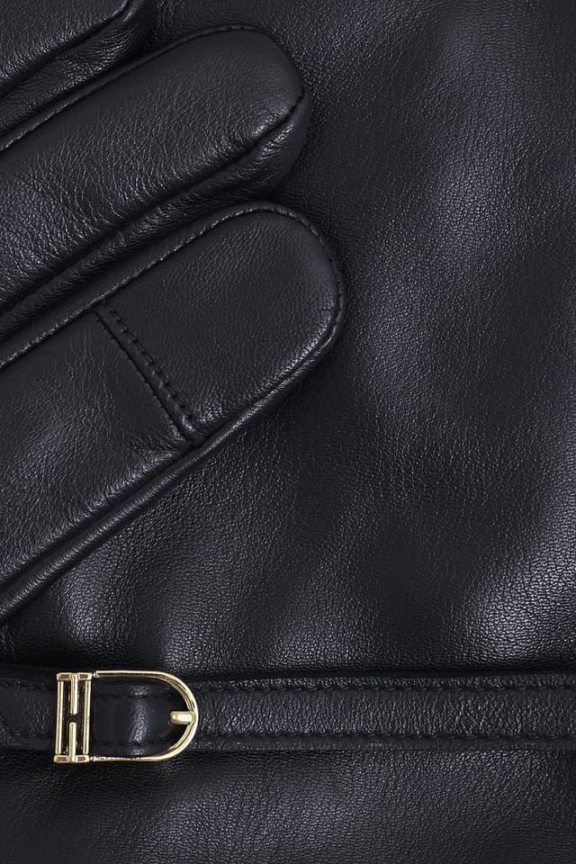 Hobbs London Hobbs London Women's Lillia Leather Gloves in Black - 2