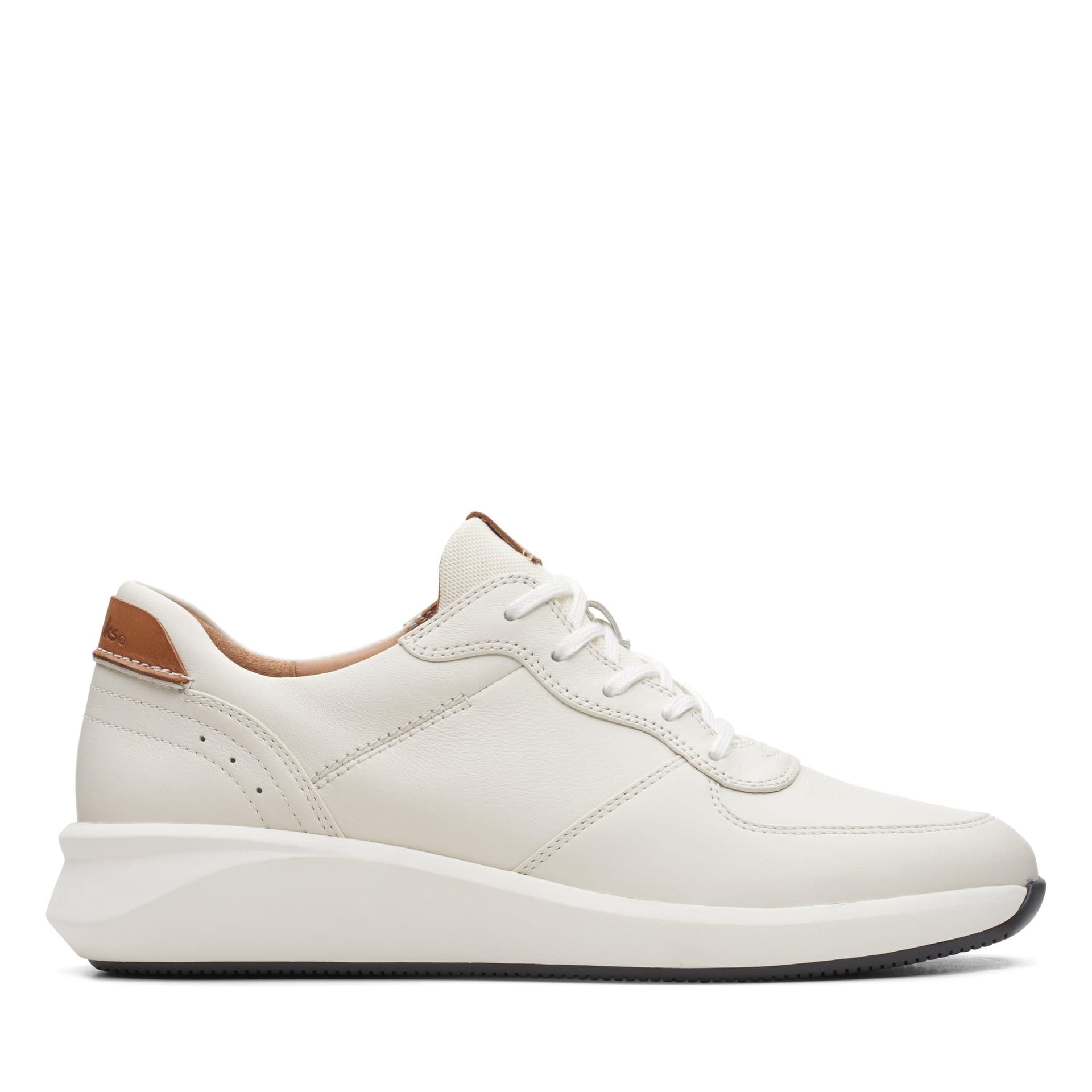 Clarks Clarks Women's Un Rio Sprint White Combination Leather Trainers