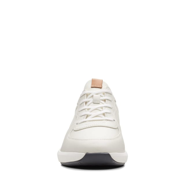 Clarks Clarks Women's Un Rio Sprint White Combination Leather Trainers - 3
