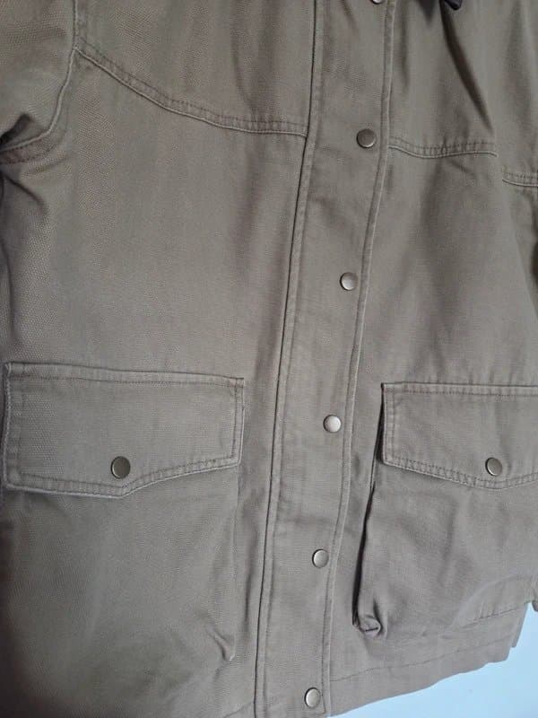 ASOS Design ASOS Design oversized washed jacket with leather look collar RRP £75