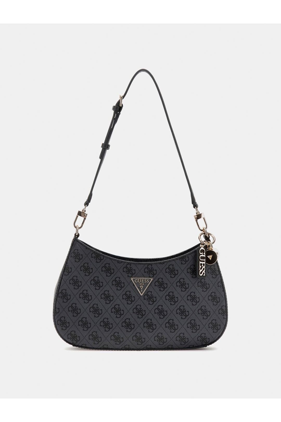 Guess Guess Women's Noelle Ii Top Zip Shoulder Bag Coal in Charcoal