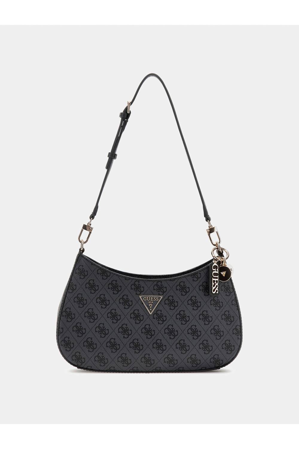 Guess Guess Women's Noelle Ii Top Zip Shoulder Bag Coal in Charcoal - 2