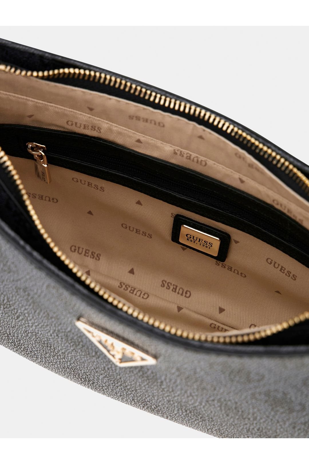 Guess Guess Women's Noelle Ii Top Zip Shoulder Bag Coal in Charcoal - 3