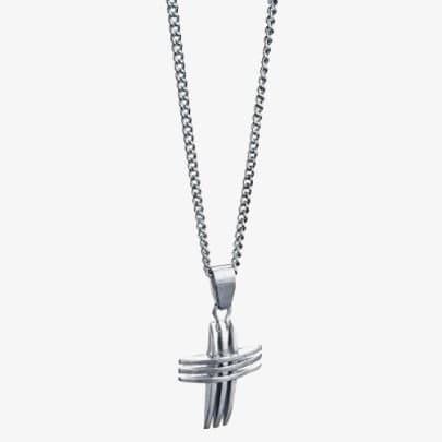 Fred Bennett Fred Bennett Men's Cross Pendant FB-P2563 in Silver