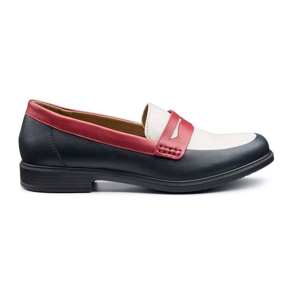 Hotter Hotter Women's Wide Fit 'Dorset' Loafers in Navy - 3