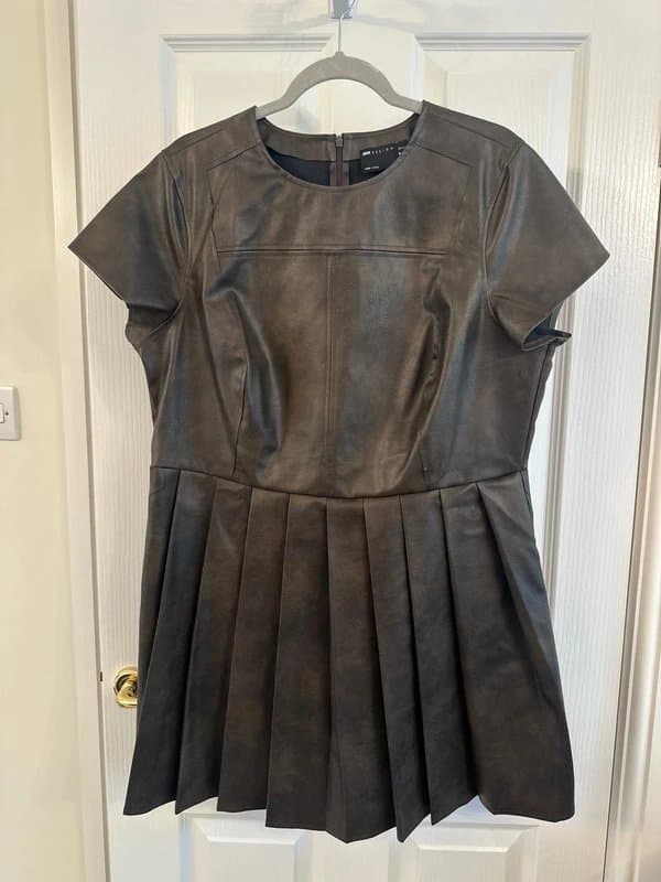 ASOS Design Size 18 Leather like dress