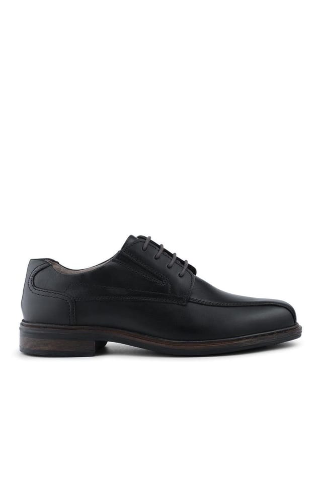 Pavers Pavers Men's Smart Leather Lace Up Shoes in Black - 2