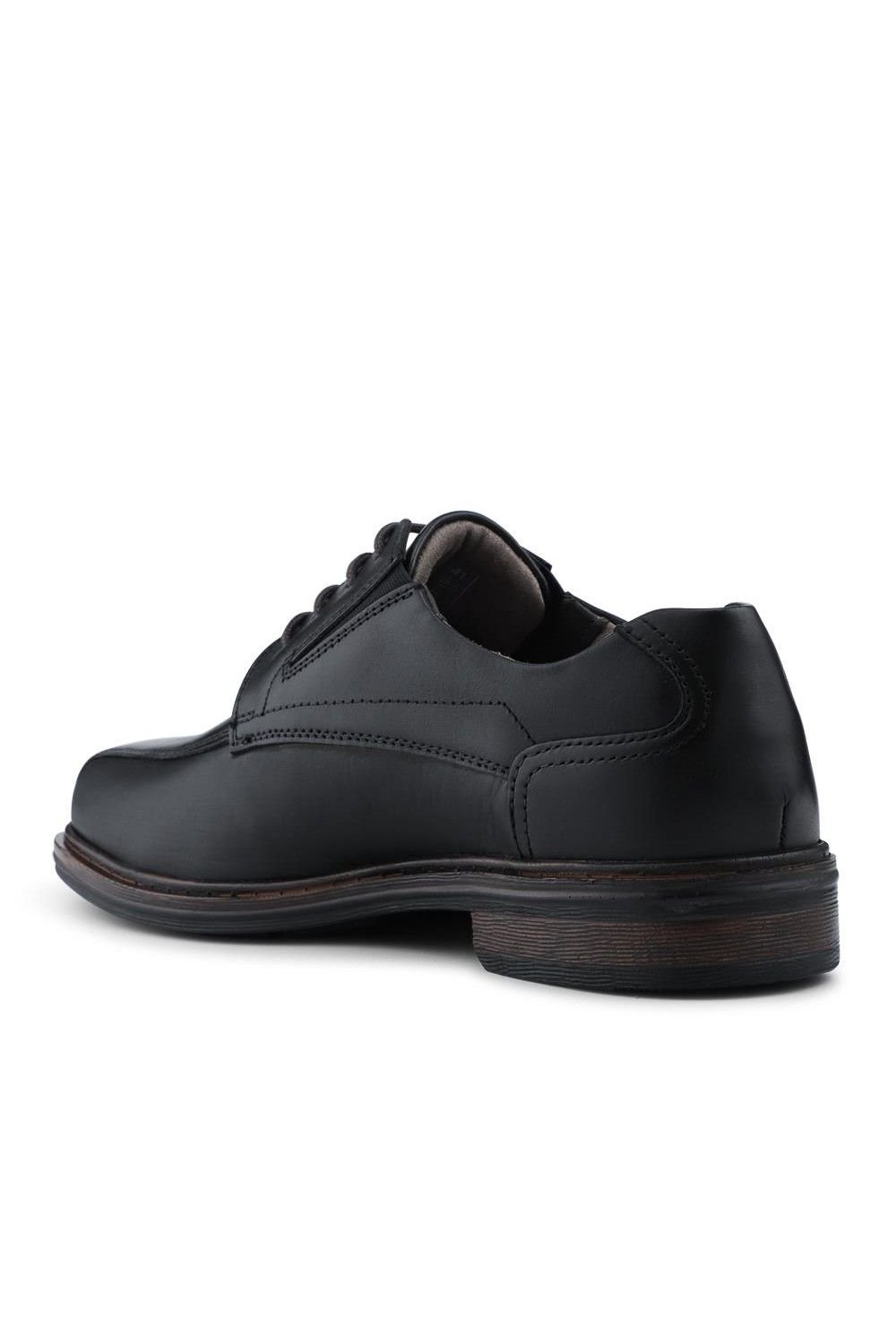 Pavers Pavers Men's Smart Leather Lace Up Shoes in Black - 3